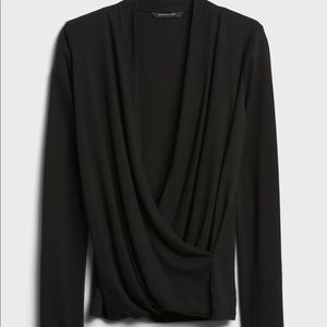 Banana republic wool wrap top